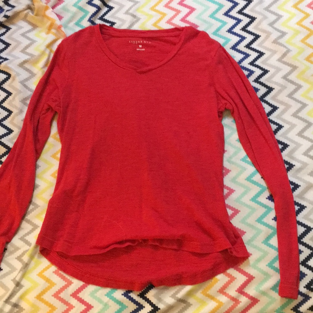Red long sleeve shirt that is super comfy!